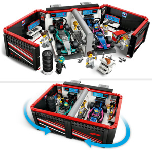 Lego City F1 Garage & Mercedes-AMG & Alpine Cars 60444